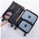 Luggage Organizer Set Waterproof 6-Piece Travel Pouches
