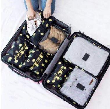 Luggage Organizer Set Waterproof 6-Piece Travel Pouches