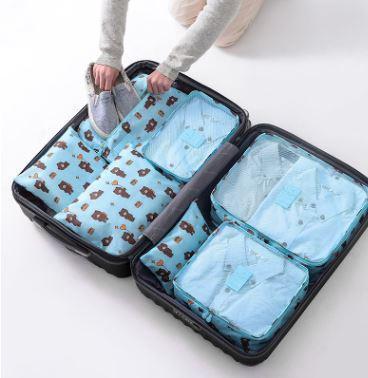 Luggage Organizer Set Waterproof 6-Piece Travel Pouches