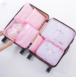 Luggage Organizer Set Waterproof 6-Piece Travel Pouches