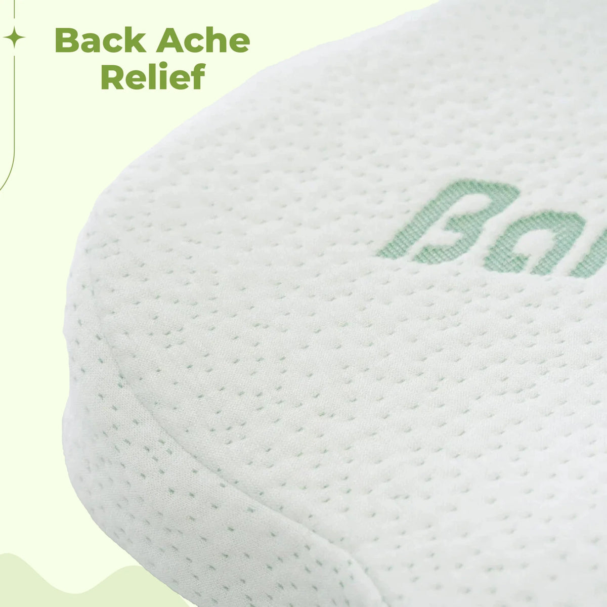 Lumbar Cushion Ergonomic Memory Foam Breathable Universal Fit