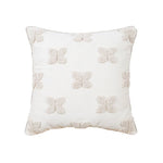 Lumbar Pillow Cover Hand-Tufted Cotton-Linen Concealed Zipper