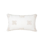 Lumbar Pillow Cover Hand-Tufted Cotton-Linen Concealed Zipper