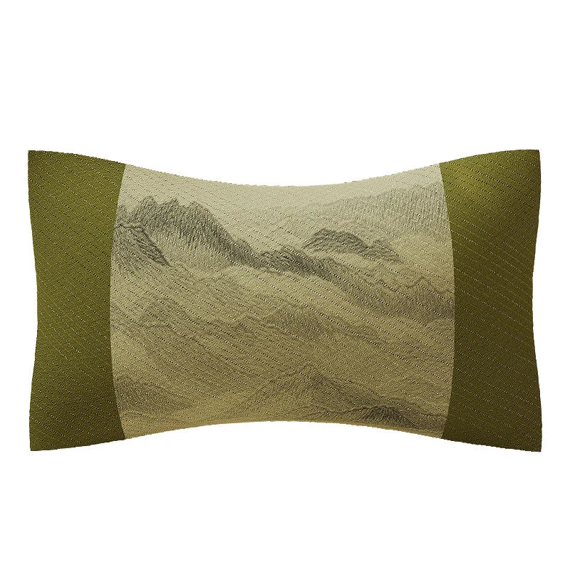 Lumbar Pillow Cover Jacquard Woven Removable & Washable