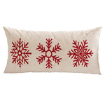 Lumbar Pillow Cover Merry Christmas Print Microfiber & Hidden Zipper