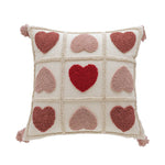 Lumbar Pillow Tufted Letter Plush Fill & Removable Cover
