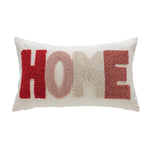 Lumbar Pillow Tufted Letter Plush Fill & Removable Cover