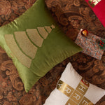 Lumbar Pillow Velvet Foil-Block Print & Down-Alternative Insert