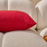 Lumbar Pillow Velvet Foil-Block Print & Down-Alternative Insert