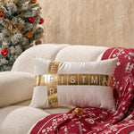 Lumbar Pillow Velvet Foil-Block Print & Down-Alternative Insert