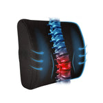 Lumbar Support Pillow Ergonomic Contoured Memory Foam Universal Fit