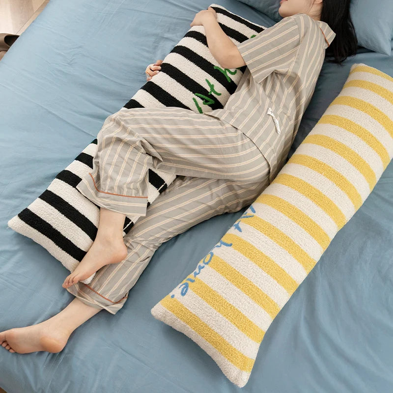 Lumbar Support Pillow Ergonomic Polyester Filling Washable Chenille Cover
