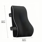 Lumbar Support Pillow Memory Foam Adjustable Straps Ergonomic Back Support