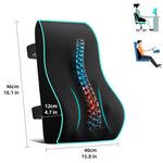 Lumbar Support Pillow Memory Foam Adjustable Straps Ergonomic Back Support