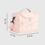 Lunch Cooler Bag Insulated Splash-Resistant Removable Shoulder Strap