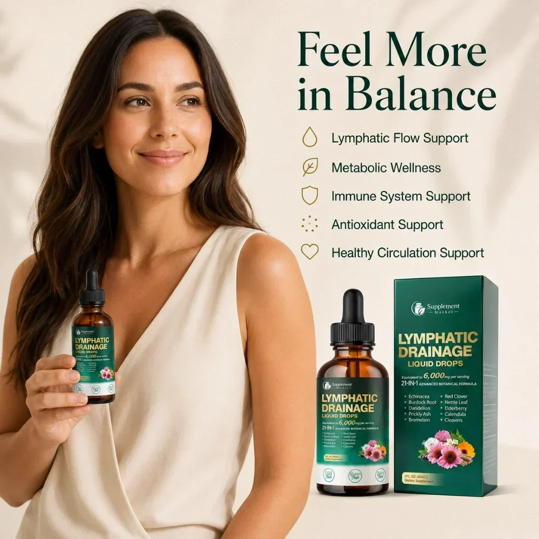 Lymphatic Support Drops 21-Ingredient Botanical Liposomal Liquid