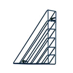Magazine Rack Iron Triangle Wall-Mounted