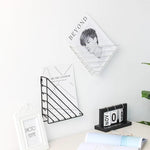 Magazine Rack Iron Triangle Wall-Mounted