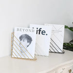 Magazine Rack Iron Triangle Wall-Mounted