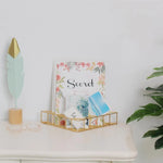 Magazine Rack Iron Triangle Wall-Mounted
