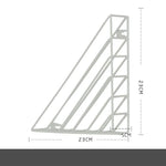 Magazine Rack Iron Triangle Wall-Mounted