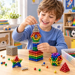Magnetic Ball Building Set Metal 216 Pieces