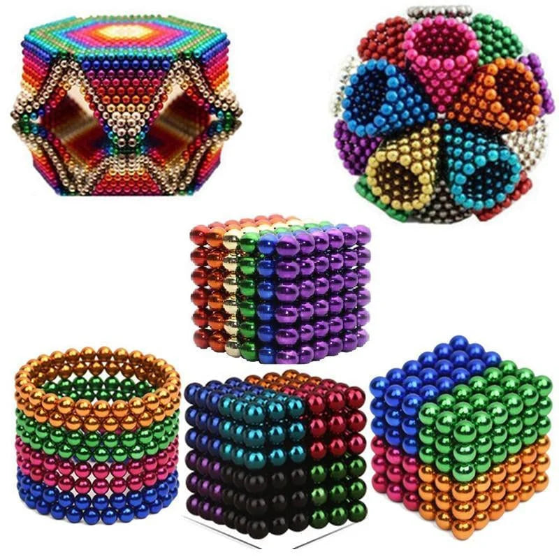 Magnetic Ball Building Set Metal 216 Pieces