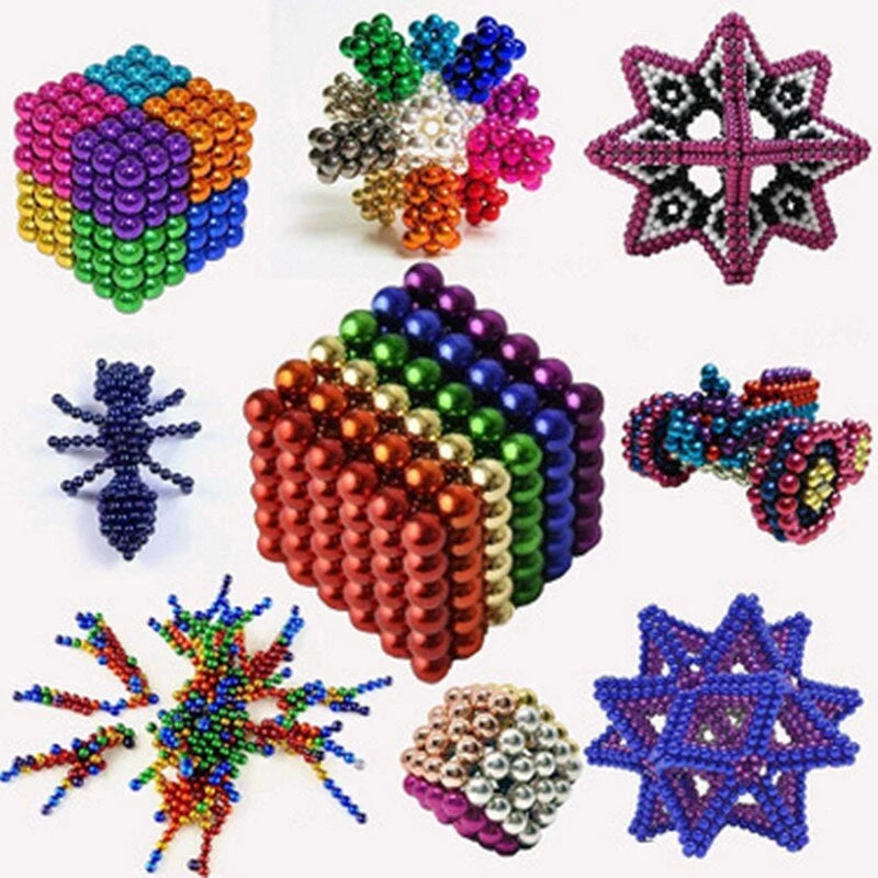 Magnetic Ball Building Set Metal 216 Pieces