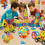 Magnetic Building Blocks Colorful Creative Construction Set Ages 4+