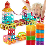 Magnetic Building Blocks Colorful Creative Construction Set Ages 4+