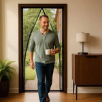 Magnetic Mesh Screen Door Tear Resistant Auto Closure Pet Friendly