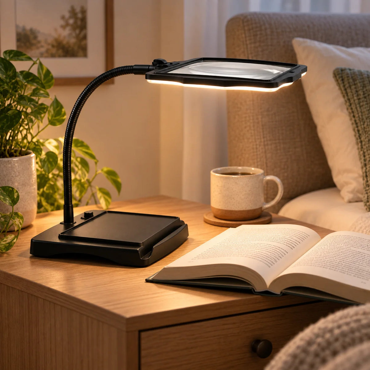 Magnifying Desk Lamp 3X LED Flexible Gooseneck Arm