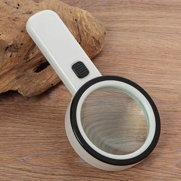 Magnifying Glass 30x LED Light Scratch-Resistant Lens