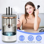 Makeup Brush Cleaner Rotating Wash & Dry USB-Powered