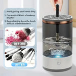 Makeup Brush Cleaner USB-Powered Rotating Cleaning & Drying