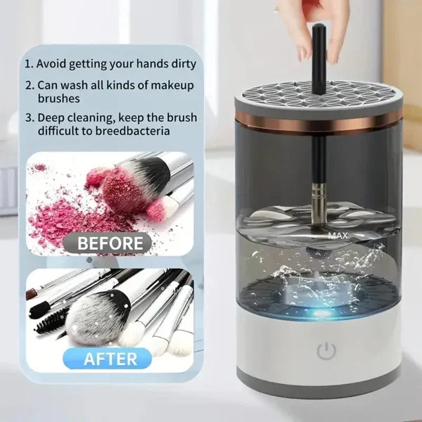Makeup Brush Cleaner USB-Powered Rotating Cleaning & Drying