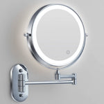 Makeup Mirror Dimmable LED 3×–10× Magnification Rechargeable Cordless