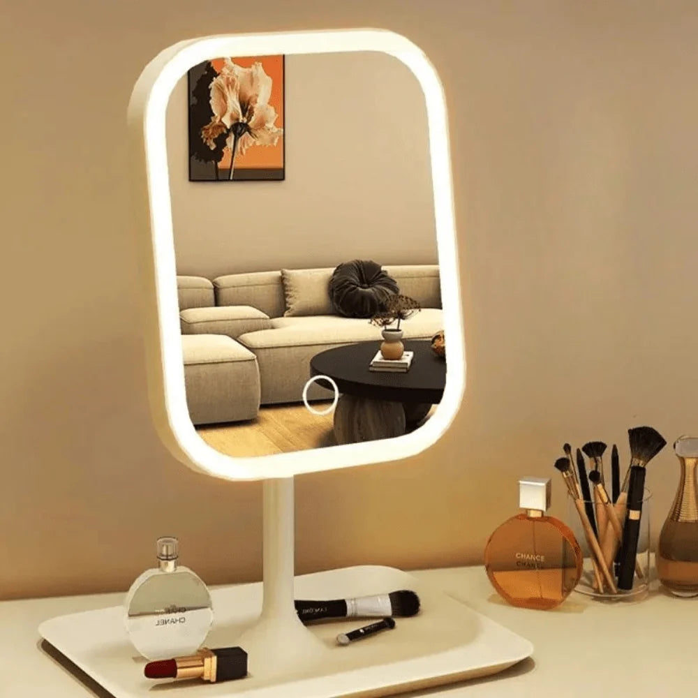 Makeup Mirror LED Three Light Modes Touch Control & USB Rechargeable