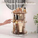 Makeup Organizer 360° Rotating & Adjustable Shelves