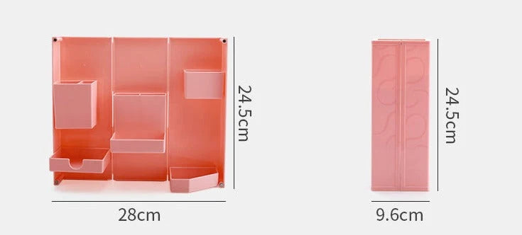 Makeup Organizer Foldable ABS Single-Tier Storage Box