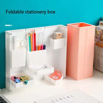 Makeup Organizer Foldable ABS Single-Tier Storage Box