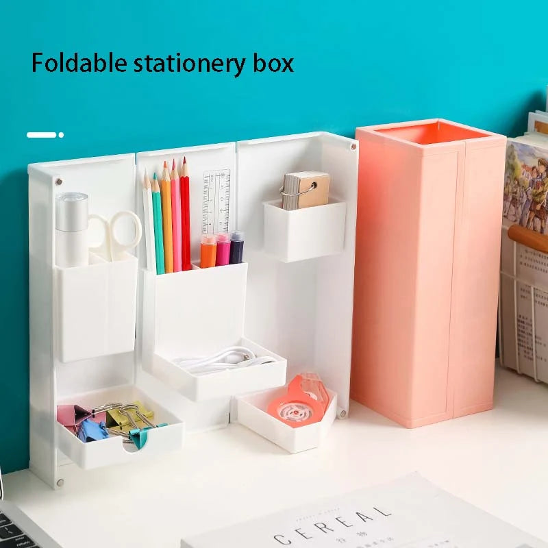 Makeup Organizer Foldable ABS Single-Tier Storage Box