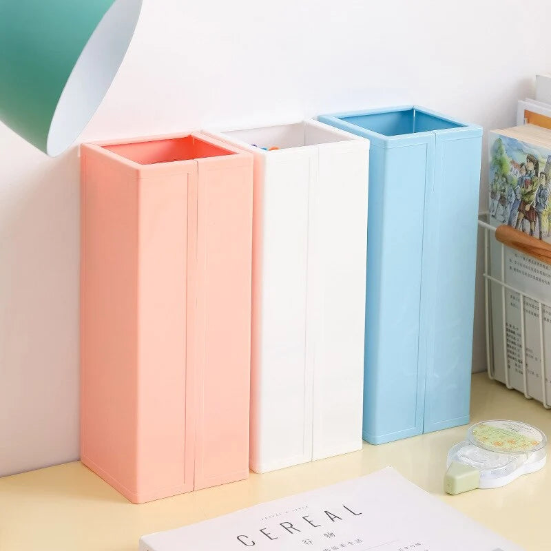 Makeup Organizer Foldable ABS Single-Tier Storage Box