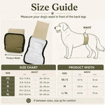 Male Dog Belly Bands Absorbent Washable 3-Pack