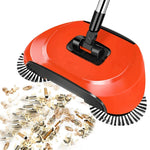 Manual Broom 2-in-1 Rotating Brush & Mop