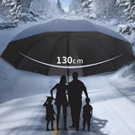 Manual Umbrella 130 cm Canopy Windproof & Water-Repellent