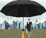 Manual Umbrella 130 cm Canopy Windproof & Water-Repellent