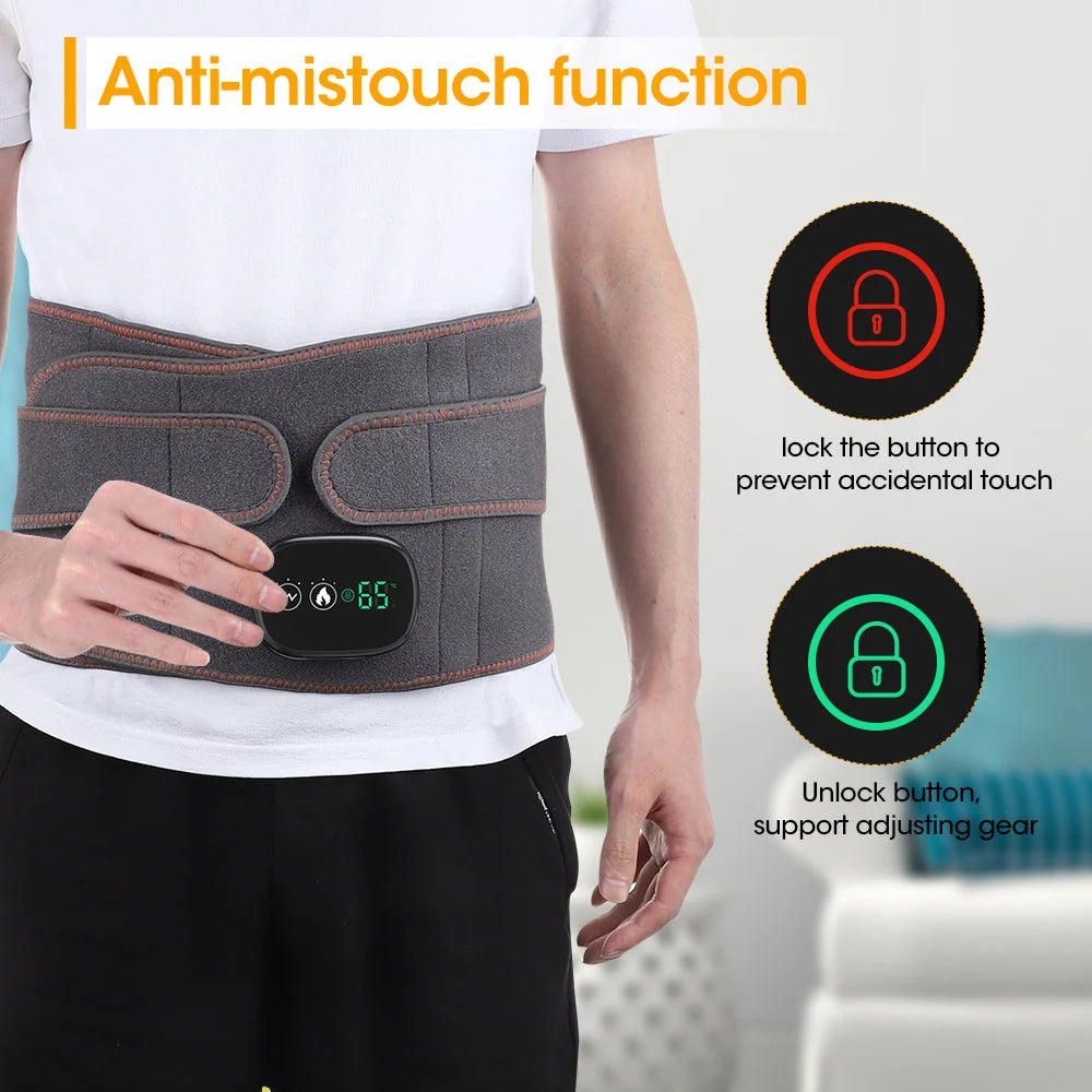 Massage Belt Red Light & Vibration USB Rechargeable