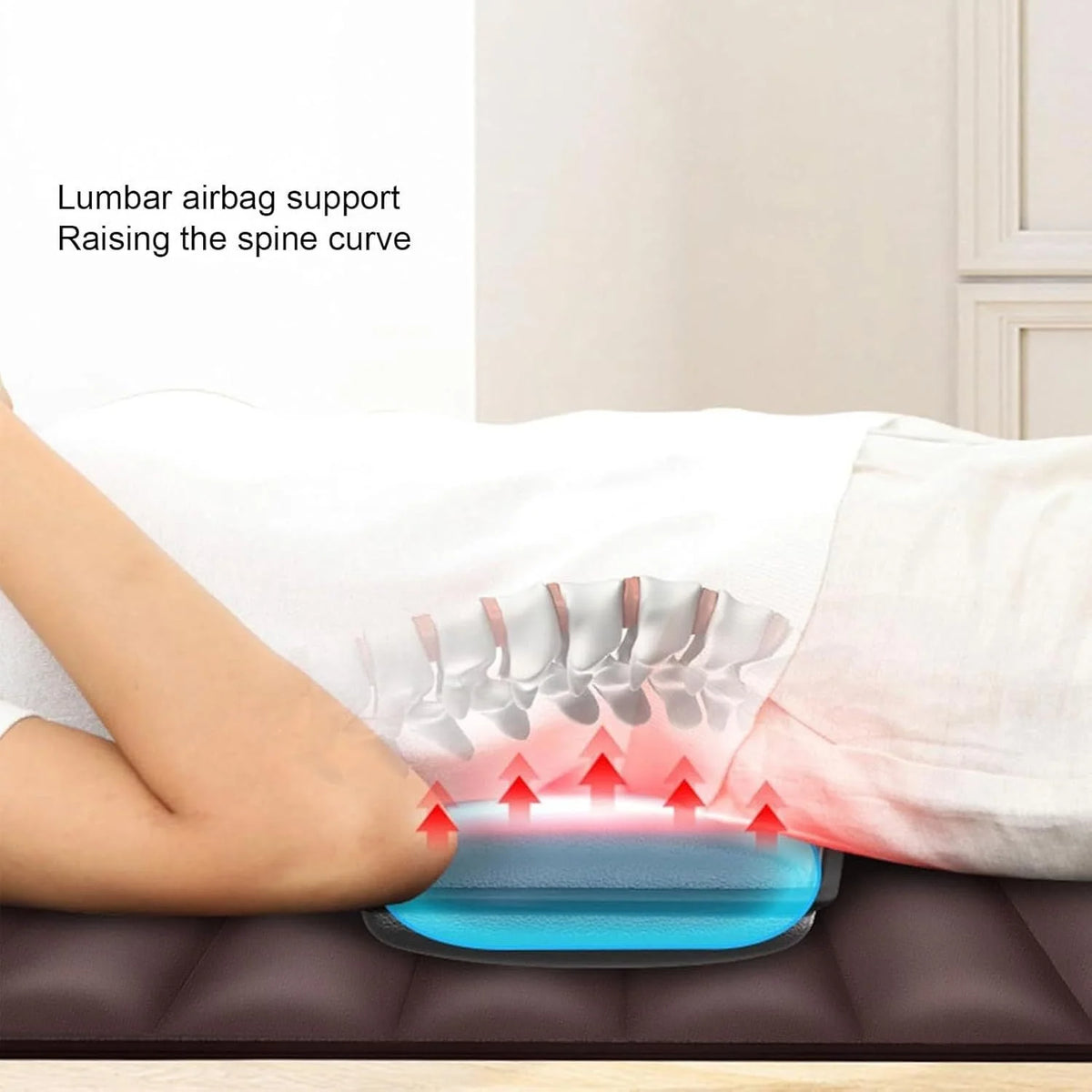 Massage Mat Full-Body Heat, Vibration & Kneading Foldable