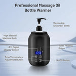 Massage Oil Warmer Electric Adjustable Temperature 360° Heating